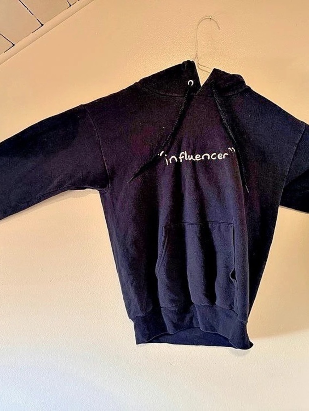 “Influencer” Black Hoodie